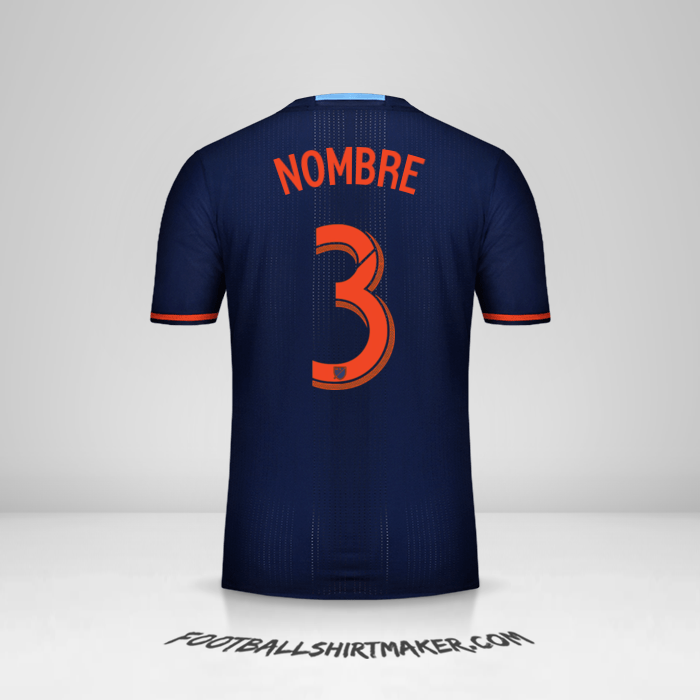 Jersey New York City FC 2016/17 Visita -  nombre - 3