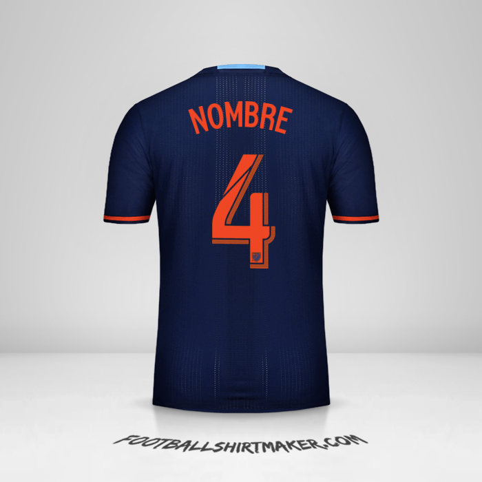 Camiseta New York City FC 2016/17 Visita -  nombre - 4
