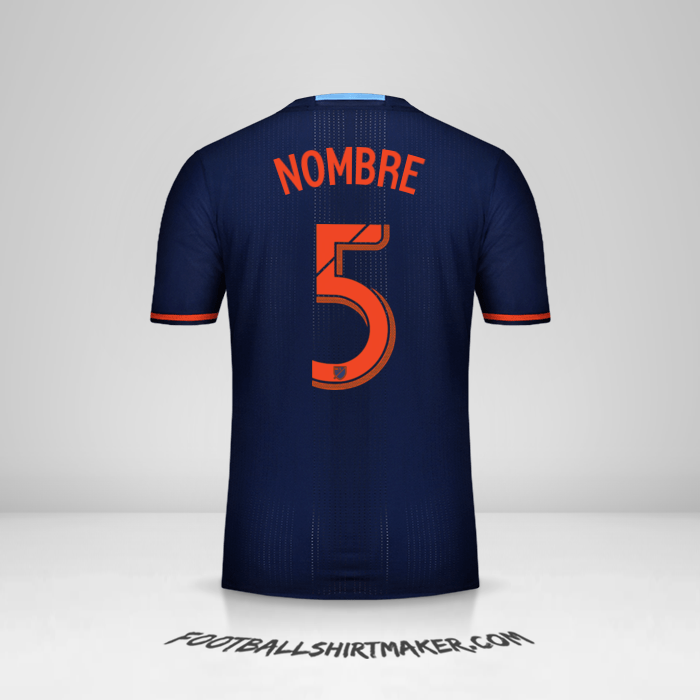 Jersey New York City FC 2016/17 Visita -  nombre - 5