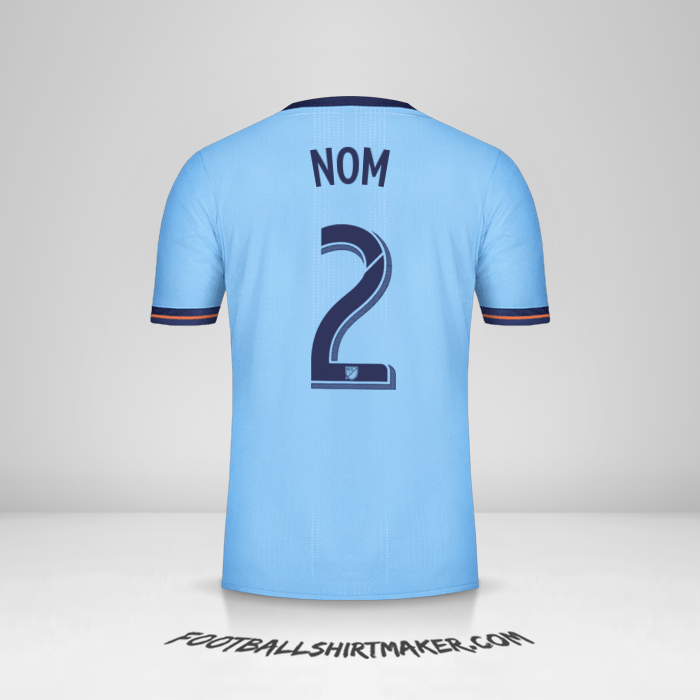 Maillot New York City FC 2017/18 -  nom - 2