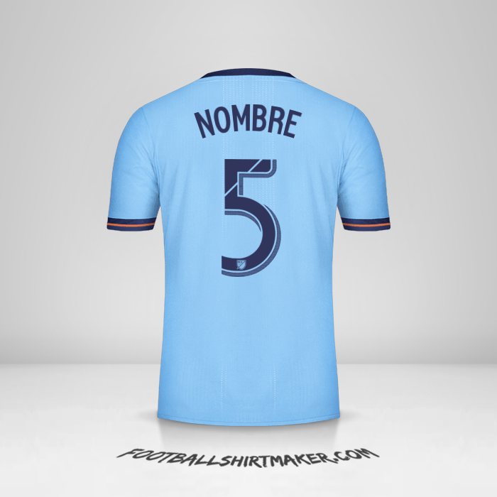 Jersey New York City FC 2017/18 -  nombre - 5