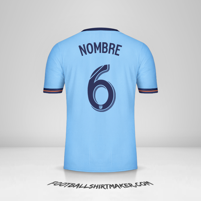 Jersey New York City FC 2017/18 -  nombre - 6