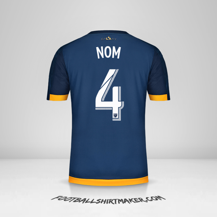 Maillot LA Galaxy 2015/2016 Extérieur -  nom - 4