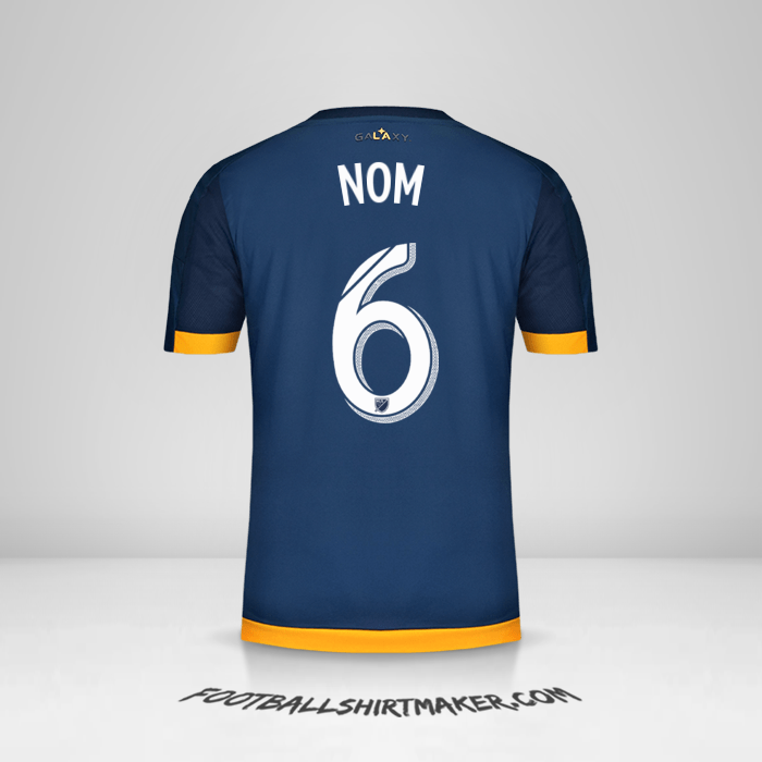Maillot LA Galaxy 2015/2016 Extérieur -  nom - 6