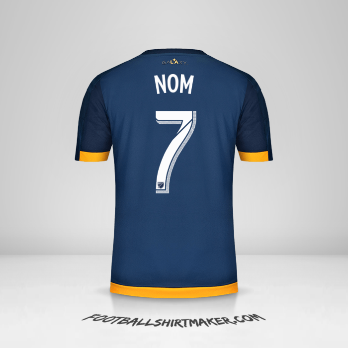 Maillot LA Galaxy 2015/2016 Extérieur -  nom - 7