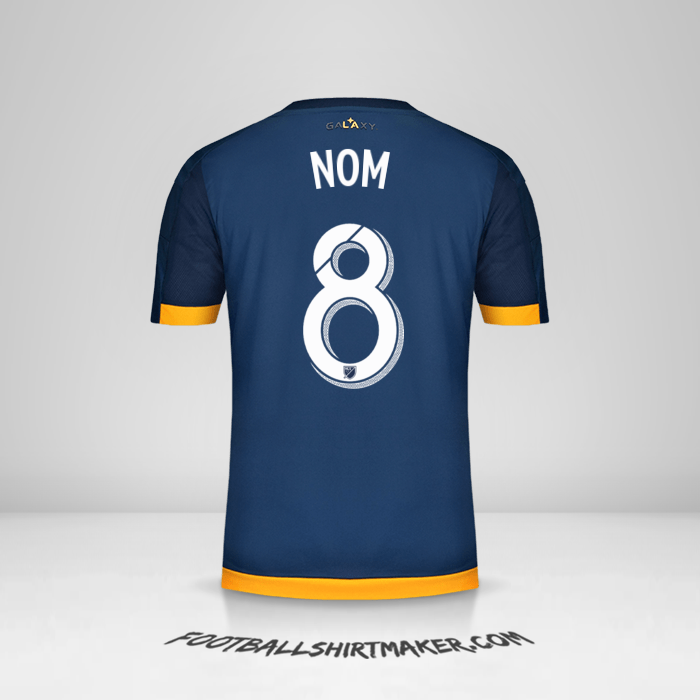 Maillot LA Galaxy 2015/2016 Extérieur -  nom - 8