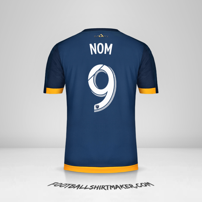 Maillot LA Galaxy 2015/2016 Extérieur -  nom - 9