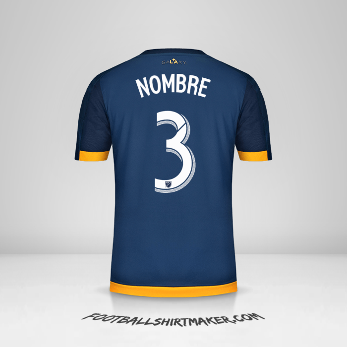 Jersey LA Galaxy 2015/2016 Visita -  nombre - 3