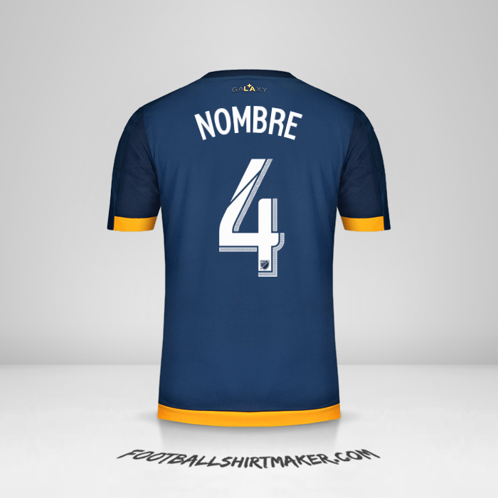 Camiseta LA Galaxy 2015/2016 Visita -  nombre - 4