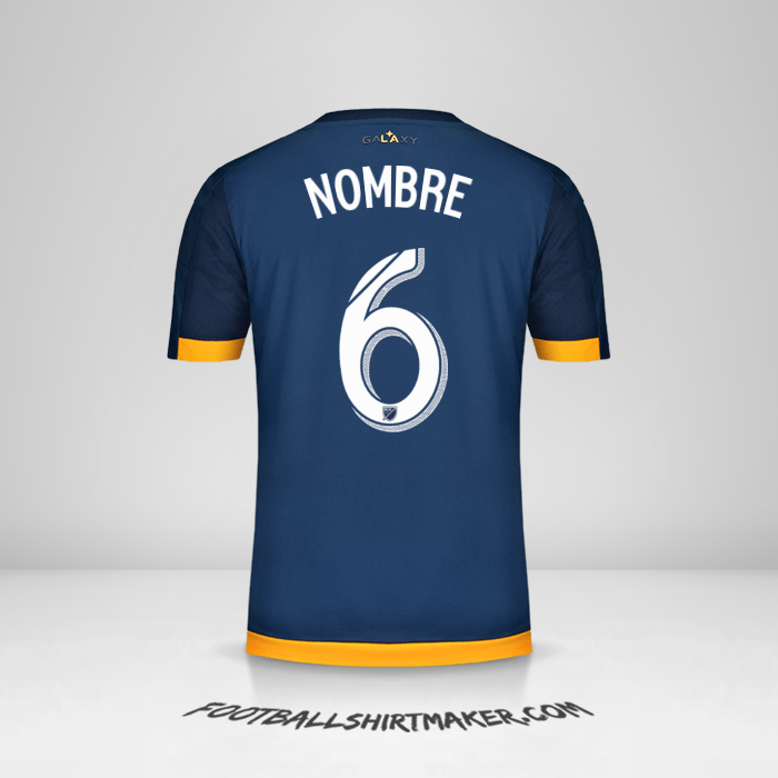 Camiseta LA Galaxy 2015/2016 Visita -  nombre - 6