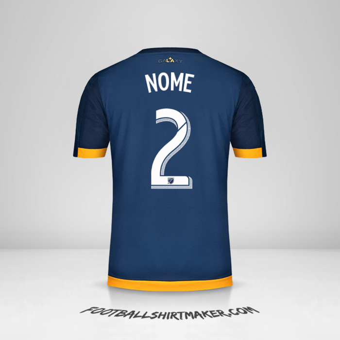 Camisa LA Galaxy 2015/2016 Alternativa -  nome - 2