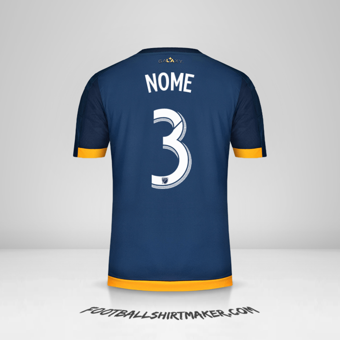 Camisola LA Galaxy 2015/2016 Alternativa -  nome - 3