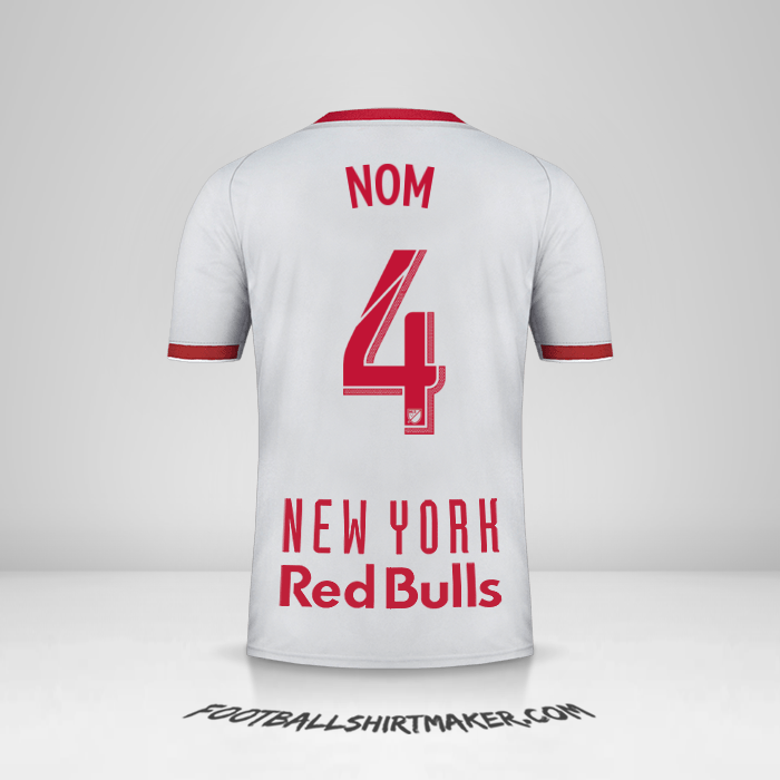 Maillot New York Red Bulls 2019 Extérieur -  nom - 4