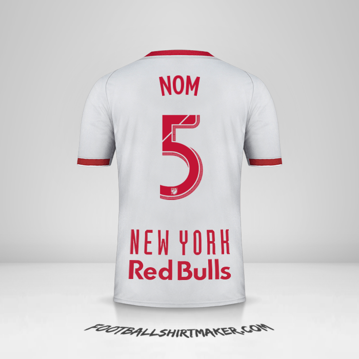 Maillot New York Red Bulls 2019 Extérieur -  nom - 5