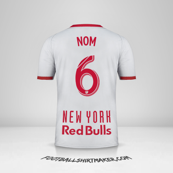 Maillot New York Red Bulls 2019 Extérieur -  nom - 6
