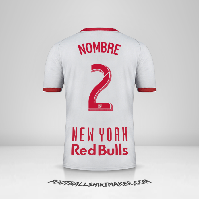 Jersey New York Red Bulls 2019 Visita -  nombre - 2