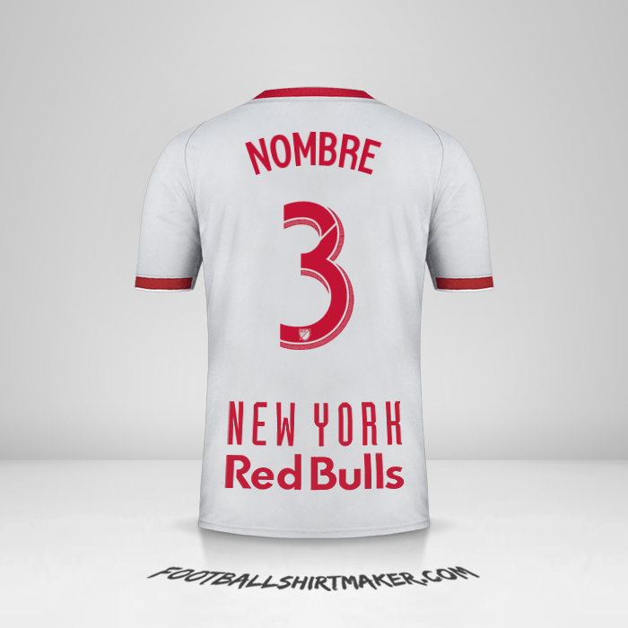 Camiseta New York Red Bulls 2019 Visita -  nombre - 3