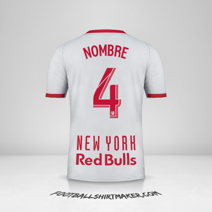 Jersey New York Red Bulls 2019 Visita -  nombre - 4