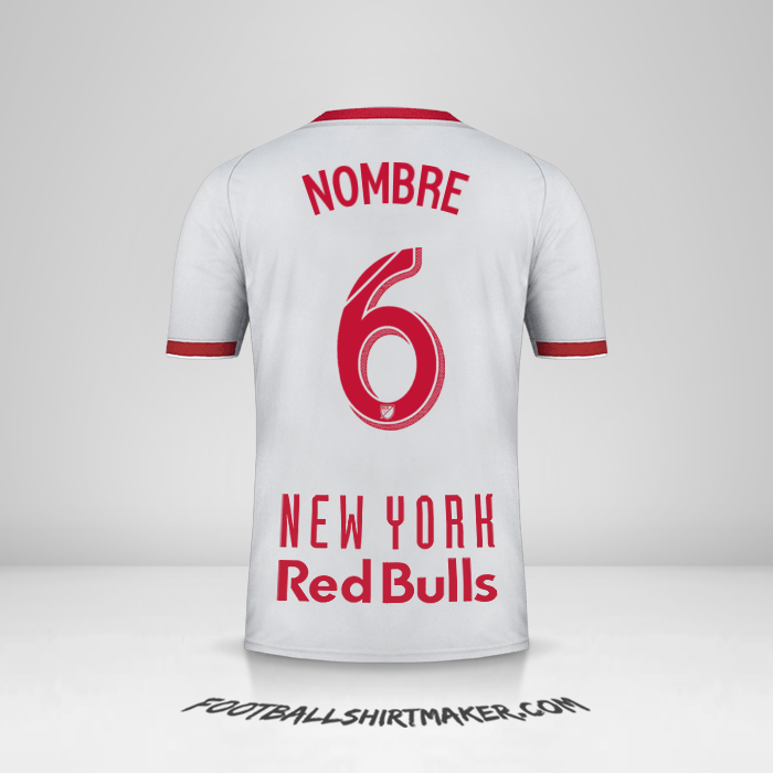 Jersey New York Red Bulls 2019 Visita -  nombre - 6