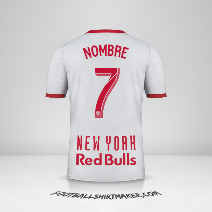 Jersey New York Red Bulls 2019 Visita -  nombre - 7