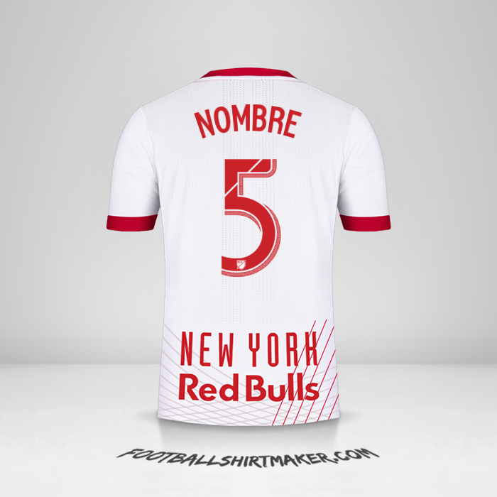Jersey New York Red Bulls 2017/18 -  nombre - 5