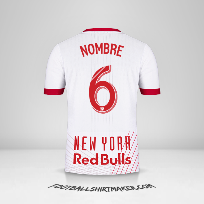 Camiseta New York Red Bulls 2017/18 -  nombre - 6
