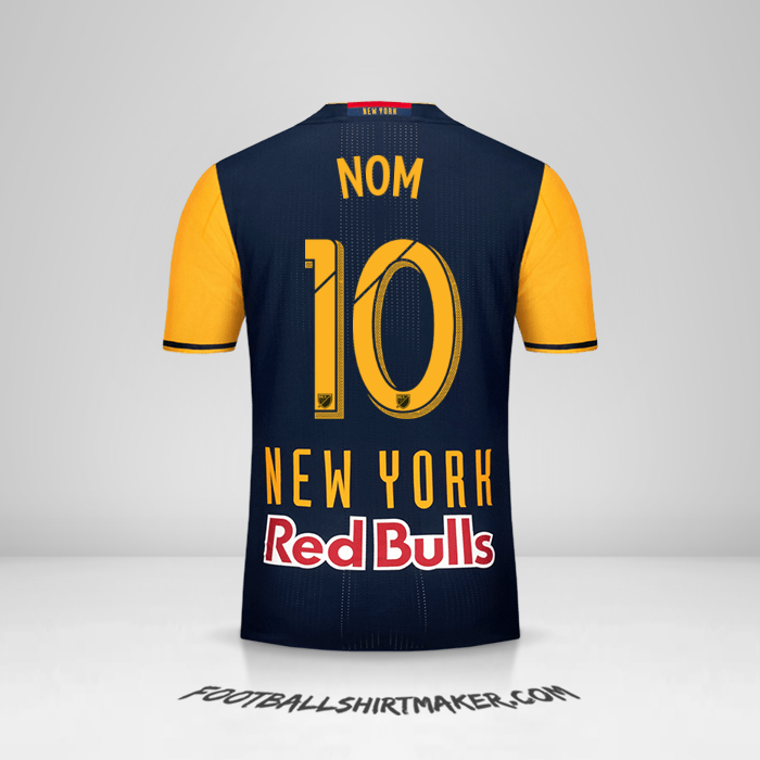 Maillot New York Red Bulls 2016/17 Extérieur -  nom - 10