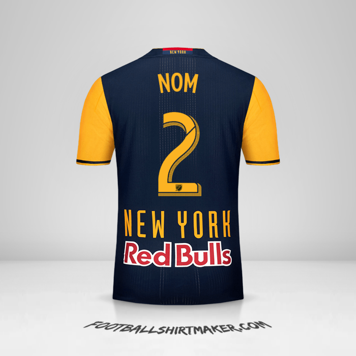 Maillot New York Red Bulls 2016/17 Extérieur -  nom - 2