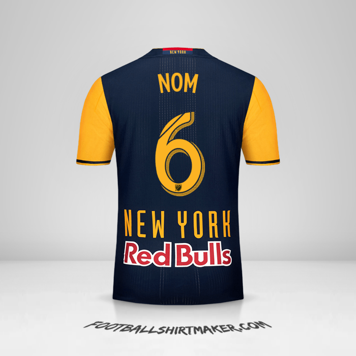 Maillot New York Red Bulls 2016/17 Extérieur -  nom - 6