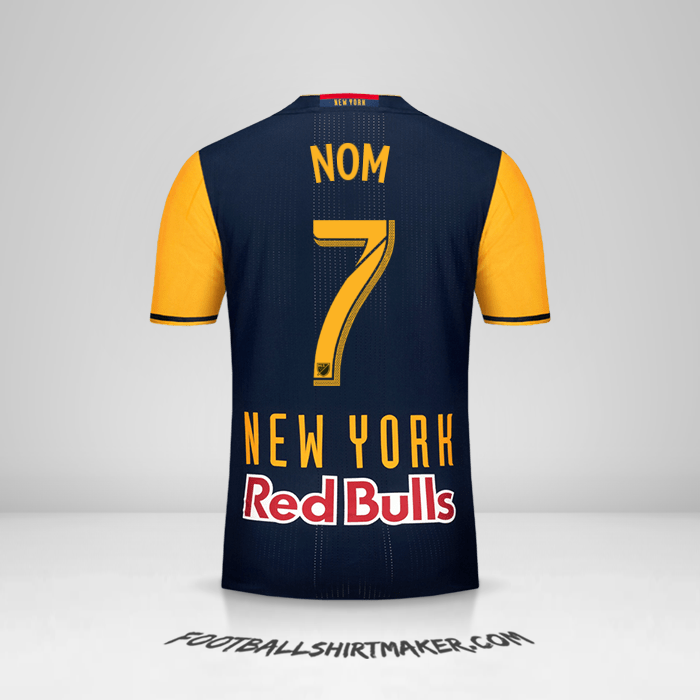 Maillot New York Red Bulls 2016/17 Extérieur -  nom - 7