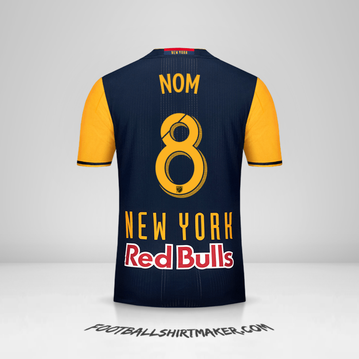 Maillot New York Red Bulls 2016/17 Extérieur -  nom - 8