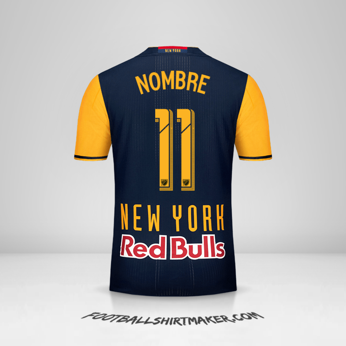 Jersey New York Red Bulls 2016/17 Visita -  nombre - 11