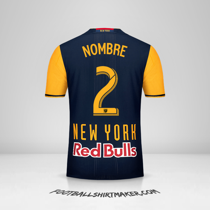 Jersey New York Red Bulls 2016/17 Visita -  nombre - 2