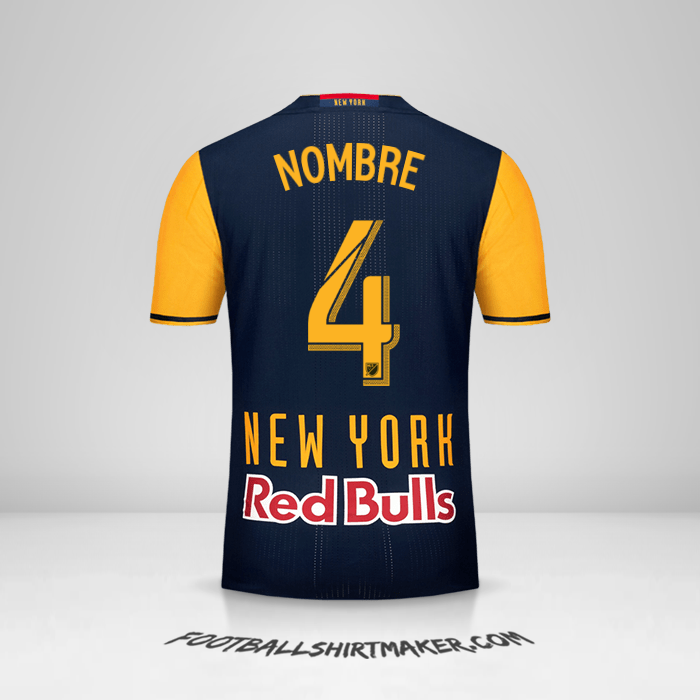 Jersey New York Red Bulls 2016/17 Visita -  nombre - 4
