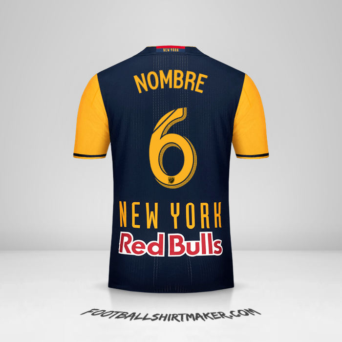 Jersey New York Red Bulls 2016/17 Visita -  nombre - 6