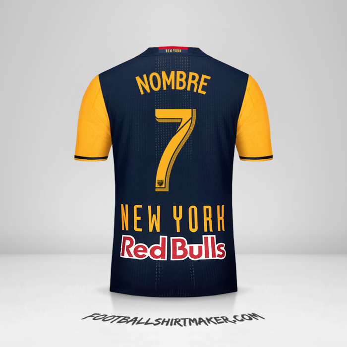 Jersey New York Red Bulls 2016/17 Visita -  nombre - 7