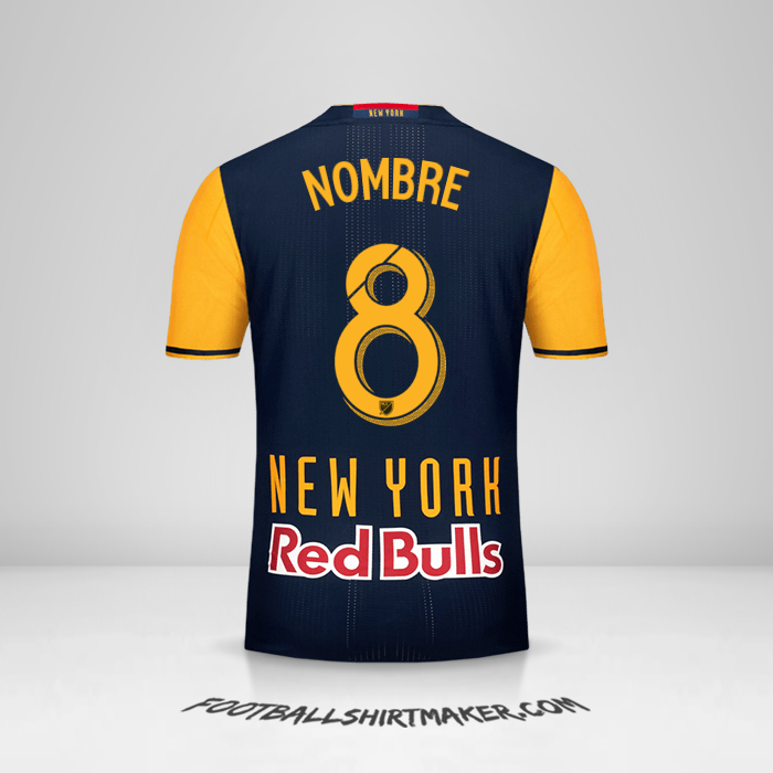 Jersey New York Red Bulls 2016/17 Visita -  nombre - 8