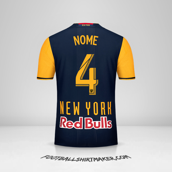 Camisola New York Red Bulls 2016/17 Alternativa -  nome - 4
