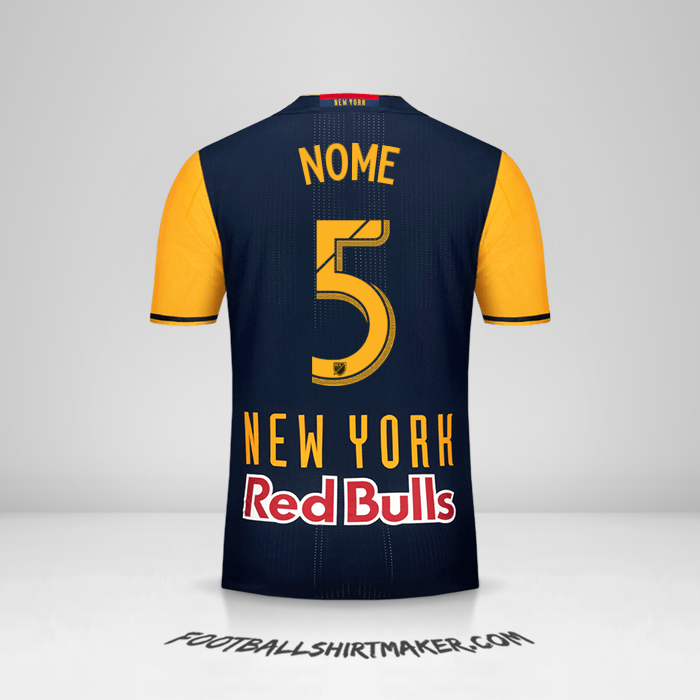 Camisola New York Red Bulls 2016/17 Alternativa -  nome - 5