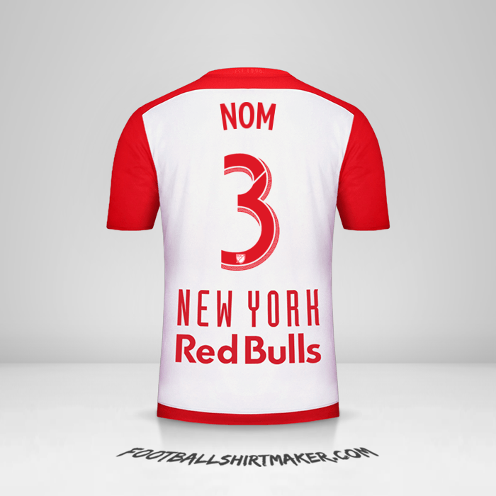 Maillot New York Red Bulls 2015/16 -  nom - 3