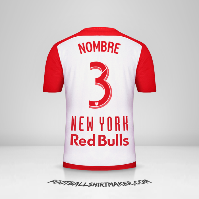 Camiseta New York Red Bulls 2015/16 -  nombre - 3
