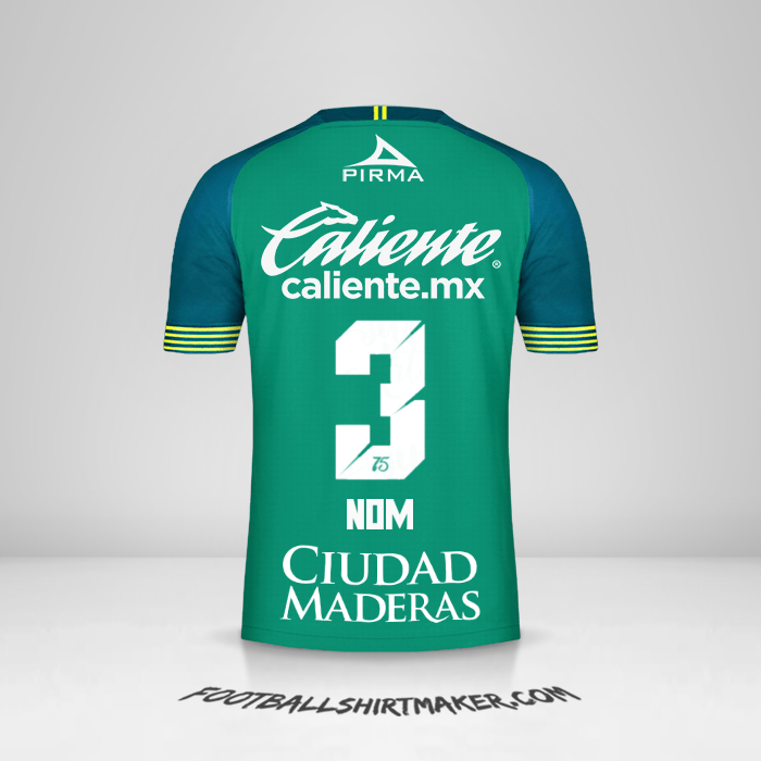 Maillot Club León 2019/20 -  nom - 3