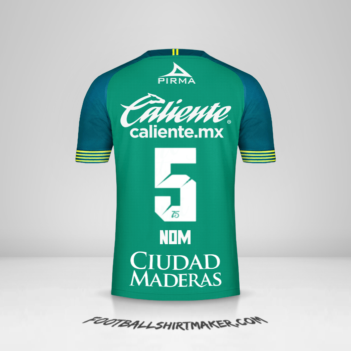 Maillot Club León 2019/20 -  nom - 5