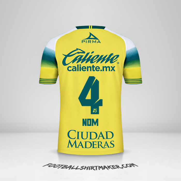 Maillot Club León 2019/20 Extérieur -  nom - 4