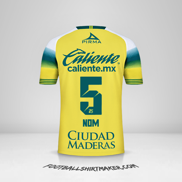 Maillot Club León 2019/20 Extérieur -  nom - 5