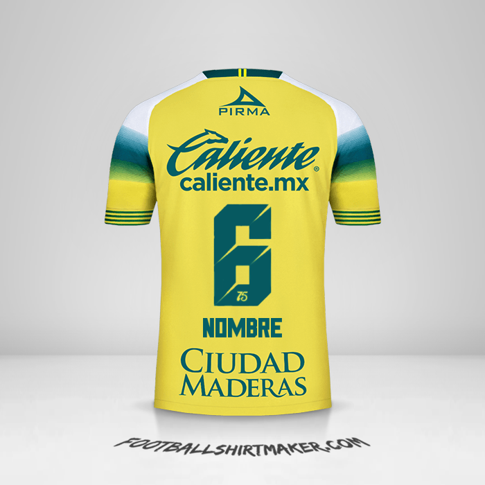 Camiseta Club León 2019/20 Visita -  nombre - 6