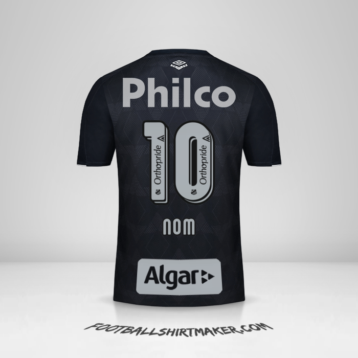 Maillot Santos FC 2019/20 Troisième -  nom - 10
