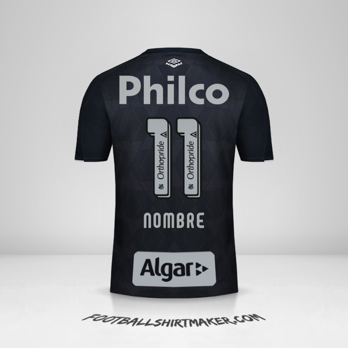 Camiseta Santos FC 2019/20 Tercera -  nombre - 11