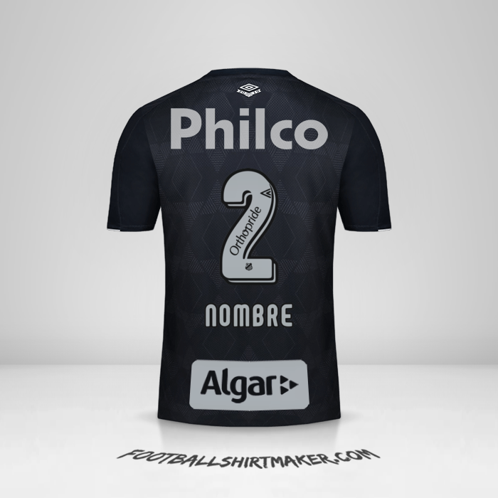 Jersey Santos FC 2019/20 Tercera -  nombre - 2