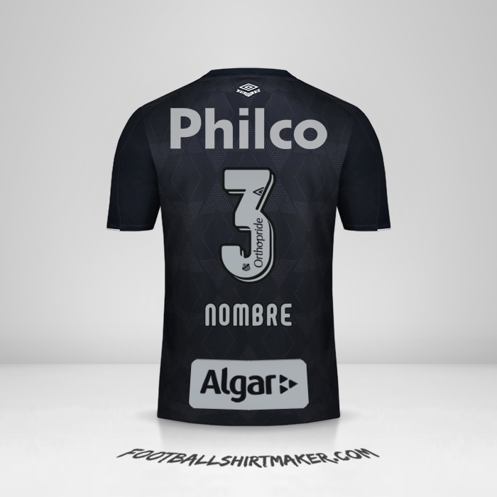 Camiseta Santos FC 2019/20 Tercera -  nombre - 3